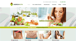Desktop Screenshot of andreianutri.com.br